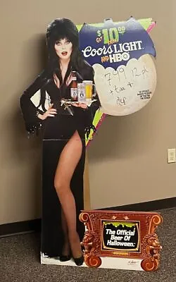 Elvira Halloween Coors Light/HBO Store Display Official Beer Of Halloween Stande • $149.95