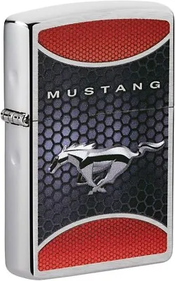 Zippo Ford Mustang Design Brushed Chrome 49519 • $26.31