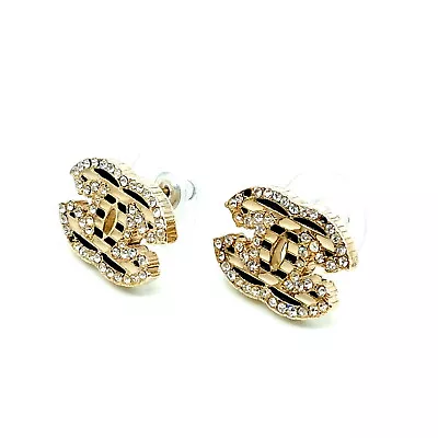 Chanel Pierced Earring  Black Whites  1175382 • $30