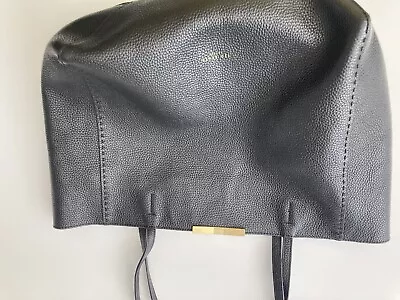 TED BAKER Caullie Bag Large Zip Tote Shoulder Work Black Leather RRP£185 Fits A4 • £26