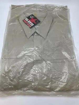 VINTAGE Marlboro Shirt Adult XL Brown Tan Unlimited Gear 99 Button Up Long Sleev • $14.40