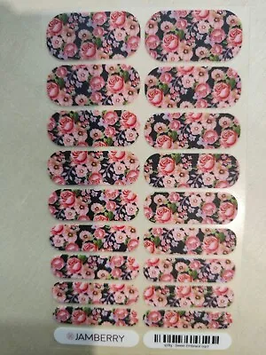 $8 • Buy 🌟Jamberry Nail Wrap Full Sheet Nail Art Stickers - Sweet Embrace Floral