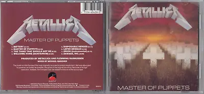 Metallica - Master Of Puppets (CD Elektra) 960439-2 EARLY PRESS M13S13 • $18.99