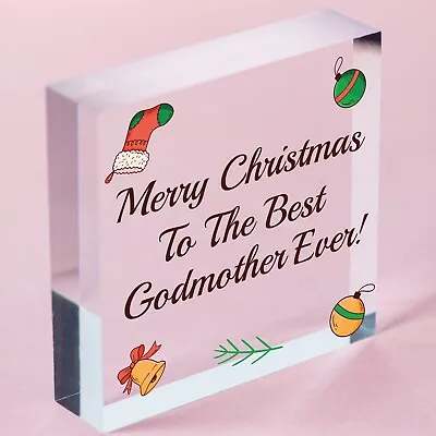 £12.99 • Buy Godmother Gift For Christmas Heart Godparent Christening Gift Mum Sister Gift