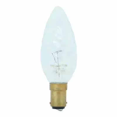 10 X Crompton Twist Candle Incandescent Light Bulb B15 240V 60W Clear 10212 • $29.90
