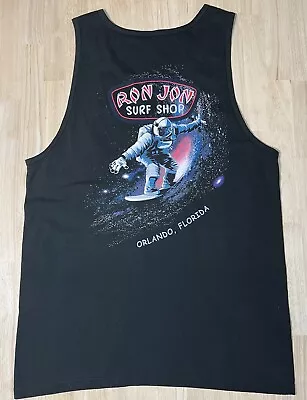 (L) RON JON SURF SHOP Surfing Stars Astronaut Tank Top ORLANDO FLORIDA Tee NWOT • $19.99