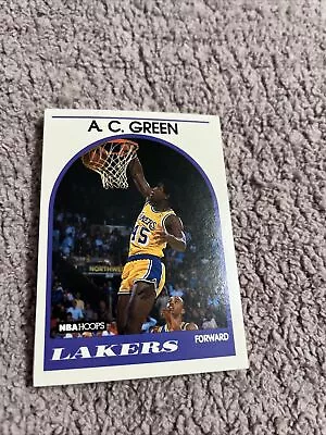 1989-90 NBA Hoops Basketball A. C. Green #124 Los Angeles Lakers • $1.49