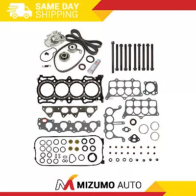 Head Gasket Set MLS Timing Belt Kit Water Pump Fit 94-97 Honda F22B2 F22B6 • $144.95