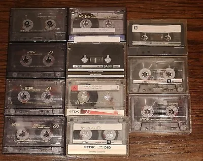 11 X TDK Selection Of Used Cassettes Type 1 C60 And C90 • £9.95