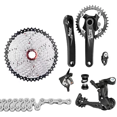  1x10 Speed MTB Derailleurs Shifter Groupset Bike Crankset 11-50T G3D7 • $214.76