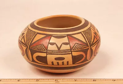 $1195 • Buy Hopi Polychrome Pottery Jar /w Brown/Orange Slip By Fannie Nampeyo 5  X 2 3/4  