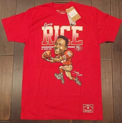 Mitchell & Ness Jerry Rice San Francisco Caricatures T-Shirt Men's Medium • $35