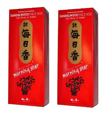 Japanese Nippon Kodo Morning Star Sandalwood Incense 400 Sticks (2 BOXES)  • $17.95