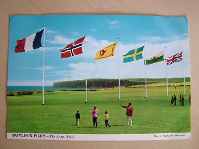 John Hinde Postcard BUTLIN'S FILEY - THE SPORTS FIELD. Used 1960's. • $6.92