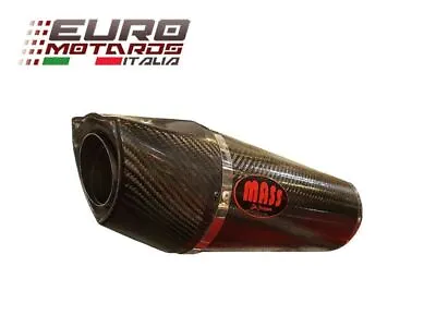 MassMoto Exhaust Slip-On Single Silencer Oval Full Carbon Kawasaki ZX10R 2006-07 • $518.25