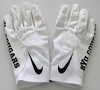 Nike BYU Cougars Vapor Knit Football Gloves Men's 3XL Midnight Navy/White • $89.96