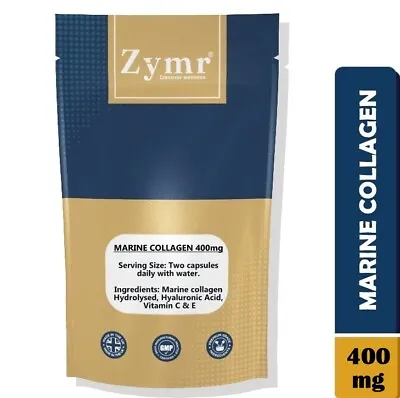 Collagen Type 1 Marine 400mg Capsules For Healthy Skin Hair Nails Anti Ageing • £4.99