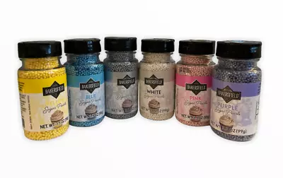 Bakersfield Edible Sugar Pearl Confetti Cupcake Cake Cookies 3.5oz Bottle • $6.99