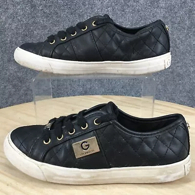 G By Guess Shoes Womens 6 M Backer 2 Quilted Low Sneakers Black Faux Leather • $14.99