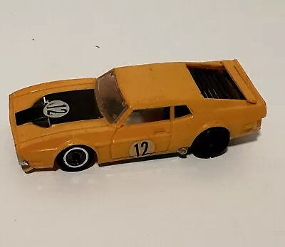Vintage Tyco Black & Yellow Mustang Race Car #12 Ho Slot Car • $39.99