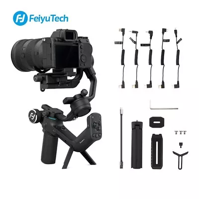 FeiyuTech SCORP-C 3-Axis Gimbal Stabilizer For Canon Sony DSLR Mirrorless Camera • £238.99