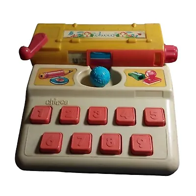 Vintage Chicco Teaching Typewriter Made In Italy Toy Collectible • $15