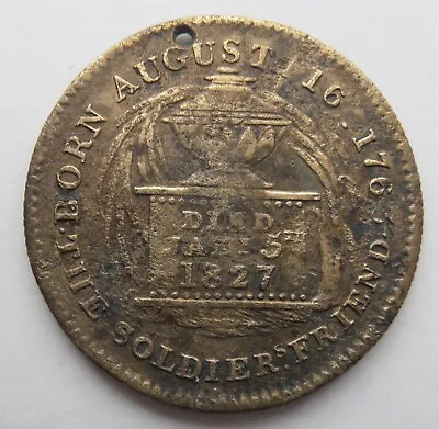 £14.99 • Buy Frederick Duke Of York Death Medal Token 1827 Holed