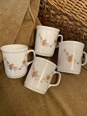 Set Of 4 Retro Melamine Sanayi Beakers Mugs Floral • £19.99