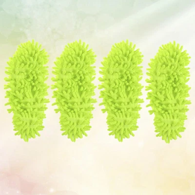 £8.06 • Buy  4 Pcs Mop Slippers Washable Duster Shoe Covers Cleaning Floor