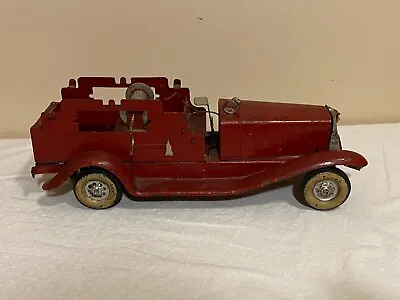 Marx Fire Ladder Siren Truck 1933 Wind Up Pressed Steel Aa-17 • $165