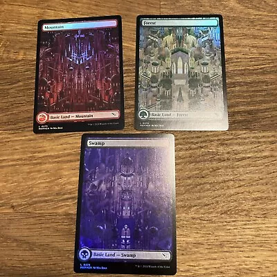 MTG MKM Full Art Foil Land Lot • $3