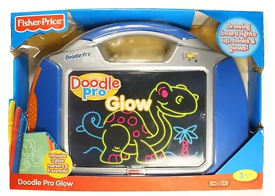 NEW NIB Fisher Price Doodle Pro Glow Incl 3 Markers5 Tracing Templates & Eraser • $43.57