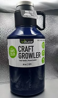 $24.99 • Buy Reduce Craft Growler Vacuum Insulated Bottle 64oz Dual Opening Lid Water Bottle