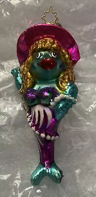 Radko ‘02 Rare HTF Glamour Gills Mermaid Fish Ornament (please See Little Chip) • $13
