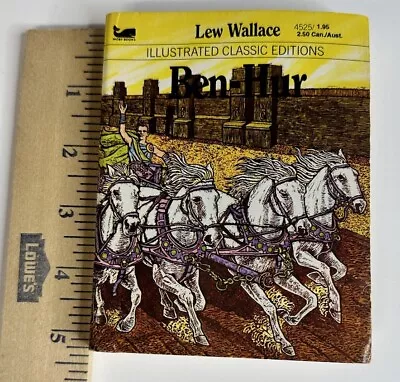 Vintage 1983 Ben-Hur By Lew Wallace Illustrated Classic Editions By Moby Books  • $10