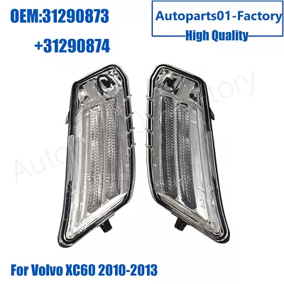 1Pair Left+Right LED Front Bumper Parking Signal Lights For Volvo XC60 2010-2013 • $70.67