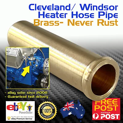 Ford Water Pump Heater Hose Pipe Tube Brass Cleveland Windsor V8 289 302 351 • $24.90