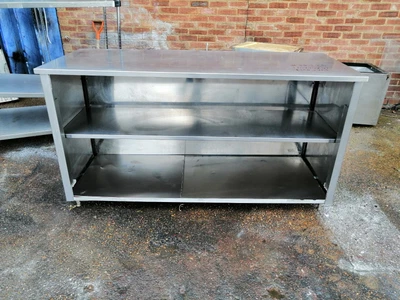 £228 • Buy Stainless Steel 3 Step Table Work Top Work Bench Heavy Duty 175 Cm # JS 126