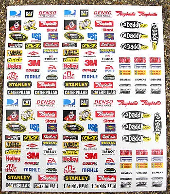 RC Nascar 10th Scale Contingency Stickers Decals To Fit Tamiya HPI Etc • £10.95