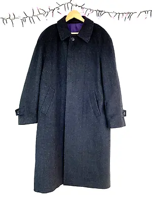 Magee Tweed Fergal Coat Grey Wool Coat 38R Large Men's Overcoat • £260