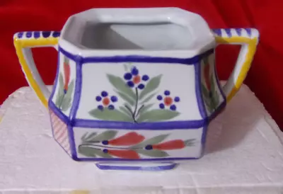 HB Quimper France Pottery Sugar Bowl Dish No Lid - F. 303 D. 201 • $18