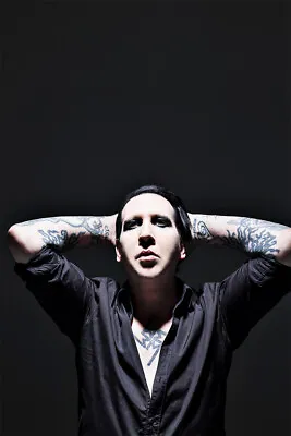 Marilyn Manson Rock Musician Print Canvas Wall Art Home Decor - POSTER 20x30 • $23.99