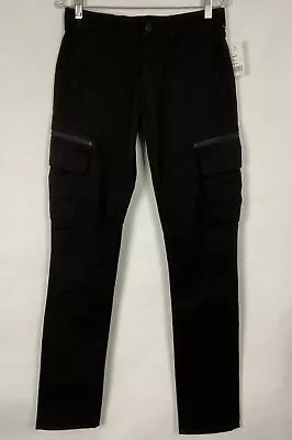 J Brand NWT Mens Alpha Charlie Moto Cargo Jeans Pants Size 29x33 Black New • $50