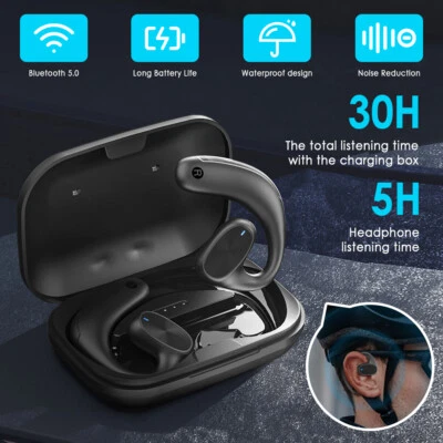 $28.49 • Buy TWS Ear Bone Conduction Headphones Sports Wireless Bluetooth Earphone Ear Hooks