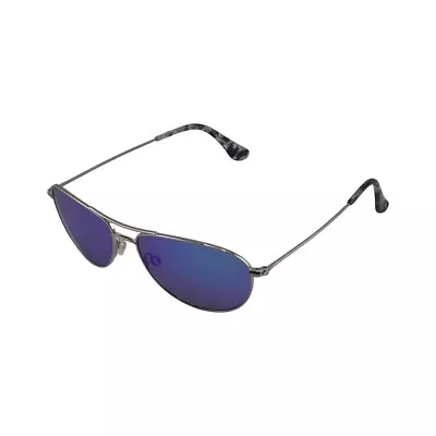 Maui Jim B245-17 Blue Hawaii Baby Beach Silver Sunglasses 56mm 18mm 120mm • $160