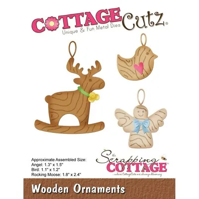 £11.99 • Buy Wooden Ornaments - CottageCutz Christmas Die CC528