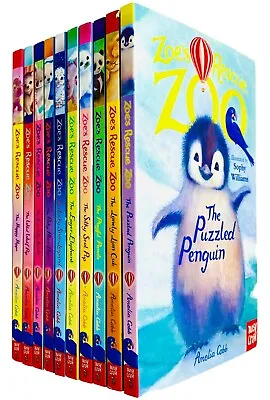 Zoes Rescue Zoo 10 Books Collection Set By Amelia Cobb CubPenguinPupPanda • £18.74