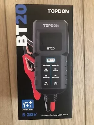 TOPDON BT20 Wireless Battery Load Tester Battery Analyzer 12V • $15.50