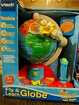 New Vtech Fly And Learn Globe.. Talking Globe Interactive Educational Toy Rare! • $129