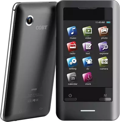 Coby 8GB MP3 Player With Photo And Video Camera 2.8 TouchScreen With Speaker • $28.16